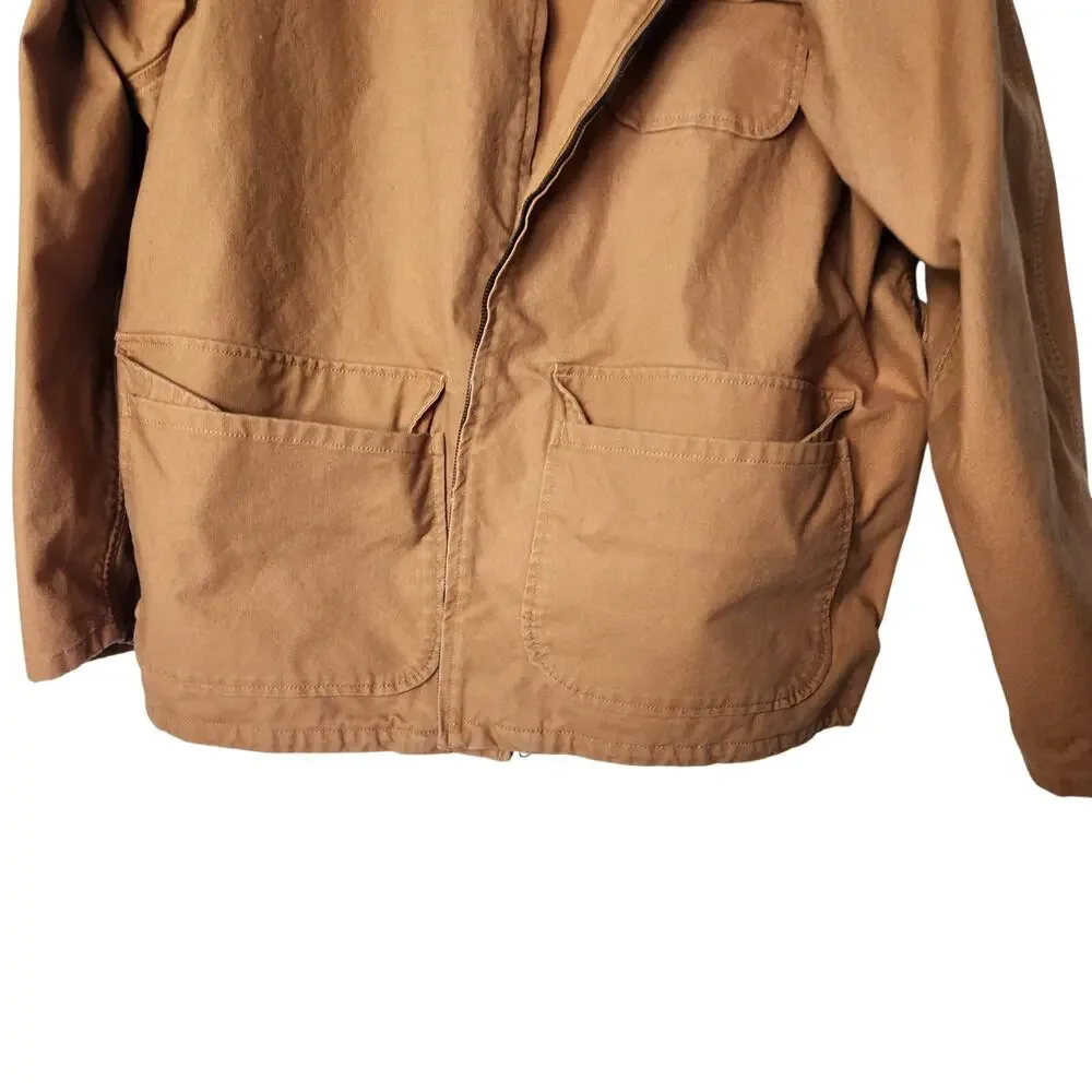 Levi's Tan Canvas Full Zip Collared Relaxed Modern Fit Skate Hunter's Jacket XXL